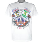 NHL - Pittsburgh Penguins VS Minnesota North Stars Matchups T-Shirt 1991 Large