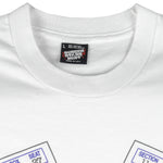 NHL - Pittsburgh Penguins VS Minnesota North Stars Single Stitch T-Shirt 1991 Large Vintage Retro Hockey