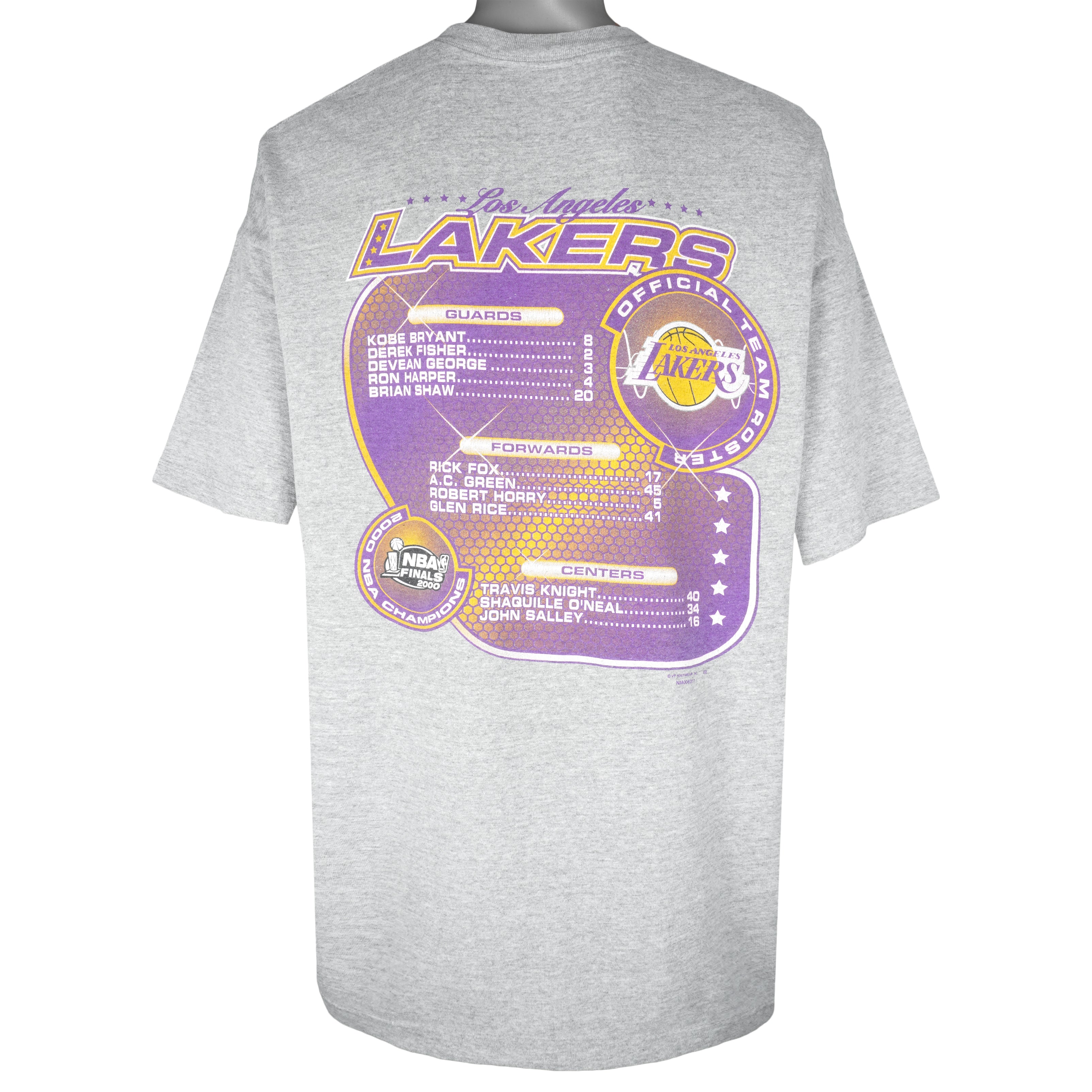 Vintage NBA (Tour Champ) - Los Angeles Lakers Finals Champions T-Shirt 2000 XX-Large