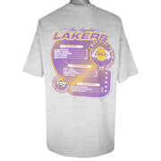 NBA (Tour Champ) - Los Angeles Lakers Champions T-Shirt 2000 XX-Large Vintage Retro Basketball