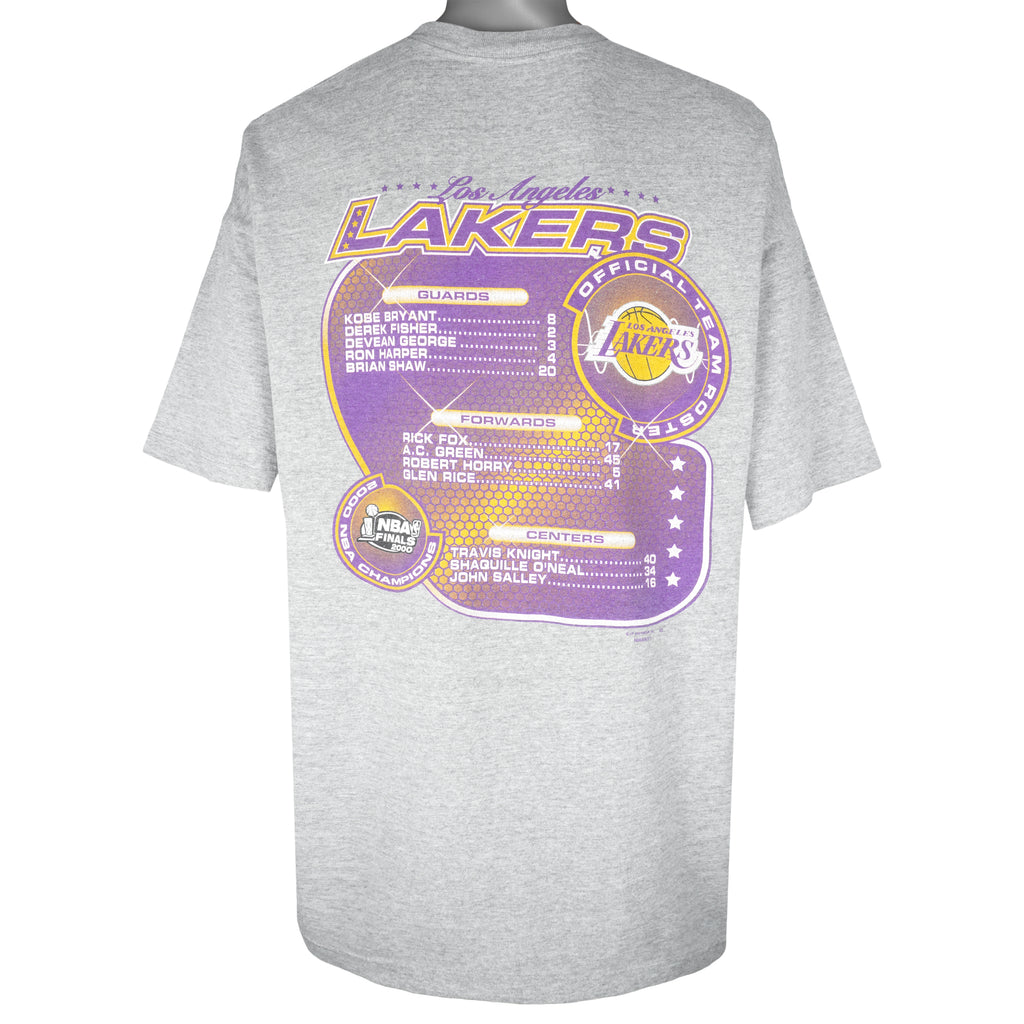 NBA (Tour Champ) - Los Angeles Lakers Champions T-Shirt 2000 XX-Large Vintage Retro Basketball