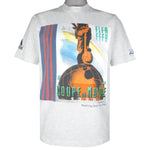 Adidas - Fifa World Cup Poster France 1938 T-Shirt 1990s Small Vintage Retro Football