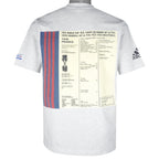 Adidas - Fifa World Cup Poster France 1938 T-Shirt 1990s Small Vintage Retro Football