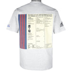 Adidas - Fifa World Cup Poster France 1938 T-Shirt 1990s Small Vintage Retro Football