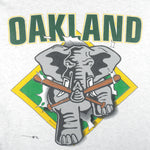 MLB (Nutmeg) - Oakland Athletics Breakout Single Stitch T-Shirt 1990s X-Large Vintage Retro Baseball