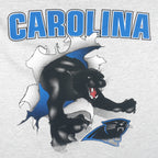 NFL (Nutmeg) - Carolina Panthers Breakout Big Logo Single Stitch T-Shirt 1993 X-Large Vintage Retro Football