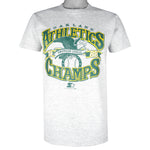 Starter - Oakland Athletics Champs Single Stitch T-Shirt 1988 Medium