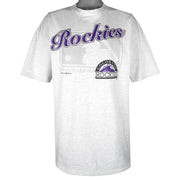 MLB (Bike) - Colorado Rockies Single Stitch T-Shirt 1995 XX-Large Vintage Retro Baseball