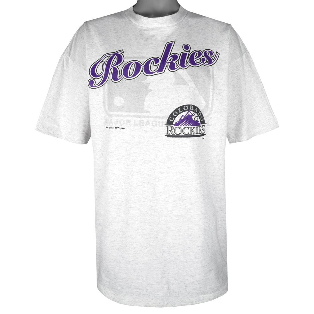 MLB (Bike) - Colorado Rockies Single Stitch T-Shirt 1995 XX-Large Vintage Retro Baseball