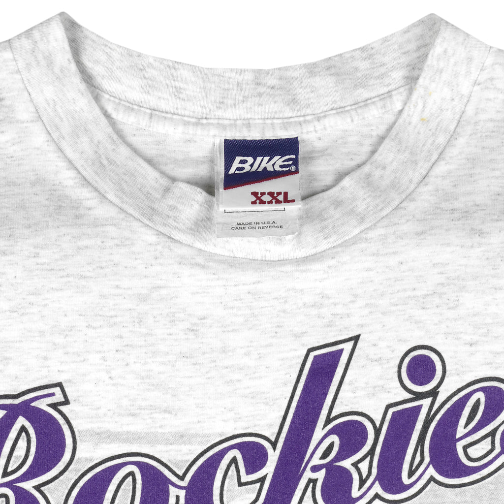 MLB (Bike) - Colorado Rockies Single Stitch T-Shirt 1995 XX-Large Vintage Retro Baseball