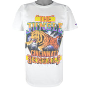 Champion (NFL) - Cincinnati Bengals Single Stitch T-Shirt 1989 Large Vintage Retro Football