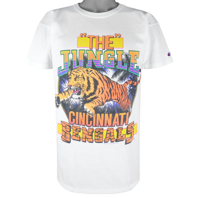 Champion (NFL) - Cincinnati Bengals The Jungle Single Stitch T-Shirt 1989 Large