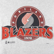 NBA (Signal Sport) - Portland Blazers Single Stitch T-Shirt 1990s X-Large Vintage Retro Basketball