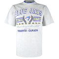 MLB (Waves) - Toronto Blue Jays Single Stitch T-Shirt 1990s Small Youth Vintage Retro Baseball