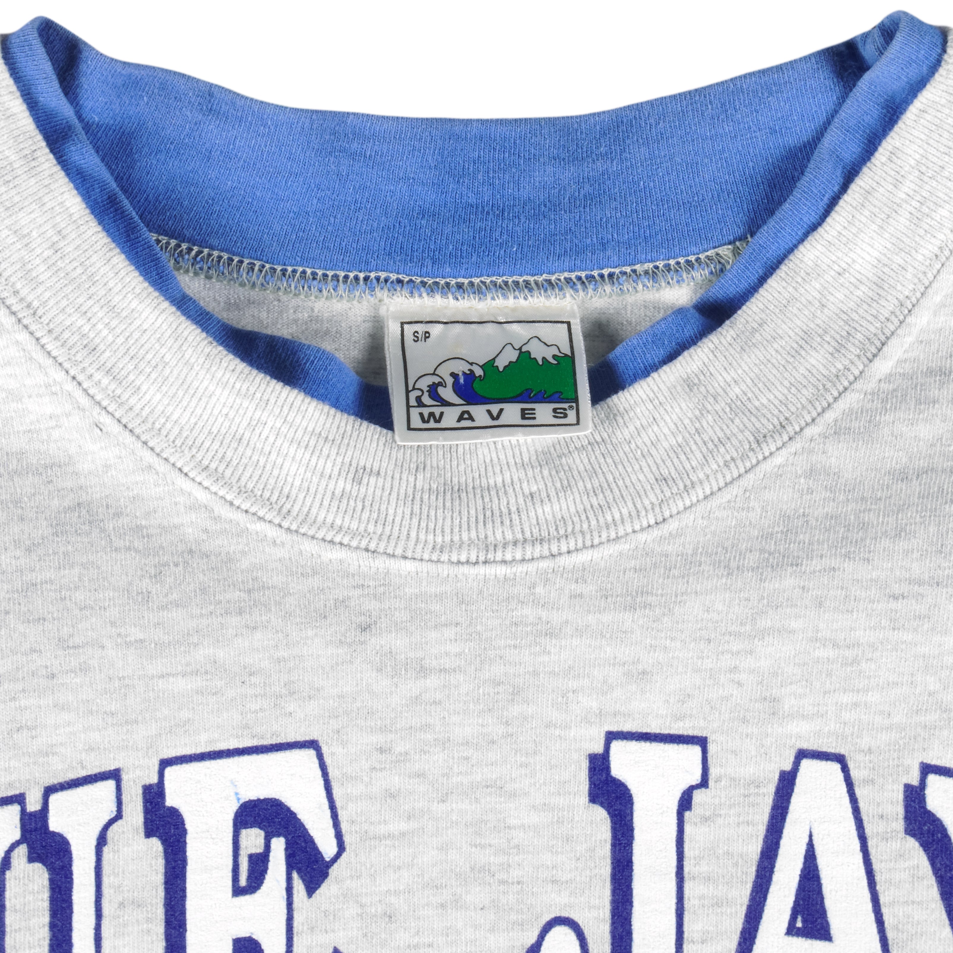 MLB (Waves) - Toronto Blue Jays Single Stitch T-Shirt 1990s Small Youth Vintage Retro Baseball