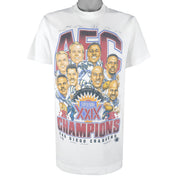 NFL - San Diego Chargers Caricature Single Stitch T-Shirt 1995 Large Vintage Retro Football