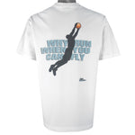 Vintage (No Fear) - Why Run When You Can Fly Basketball T-Shirt 1996 X-Large