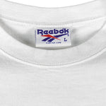 Reebok - White Go Ahead Single Stitch T-Shirt 1990s Large Vintage Retro
