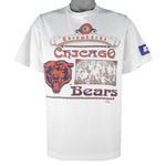 Starter - Chicago Bears Crowbacks Single Stitch T-Shirt 1990s Large Vintage Retro Football