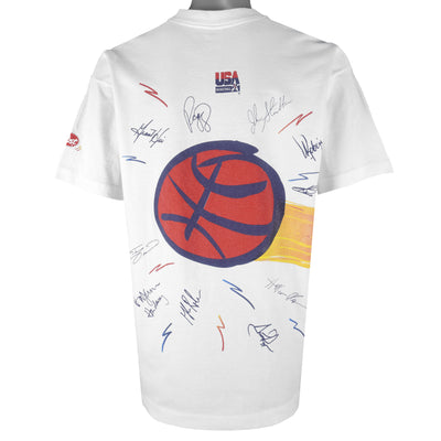 NBA - USA Dream Team Basketball Teams Autographed T-Shirt 1990s X-Large