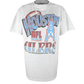 NFL (Trench) - Houston Oilers Single Stitch T-Shirt 1990s X-Large Vintage Retro Football