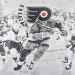 NHL (All Sport) - Philadelphia Flyers All Over Print T-Shirt 1990s Large Vintage Retro Hockey