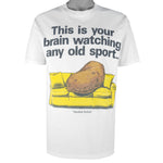 NFL - Pittsburgh Steelers Spudus Dudus Single Stitch T-Shirt 1990s Large Vintage Retro