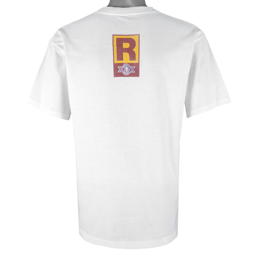 NFL (Salem) - Washington Red Skins Single Stitch T-Shirt 1992 Large Vintage Retro Football