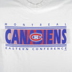 NHL - Montreal Canadiens Big Logo Single Stitch T-Shirt 1990s X-Large Vintage Retro Hockey