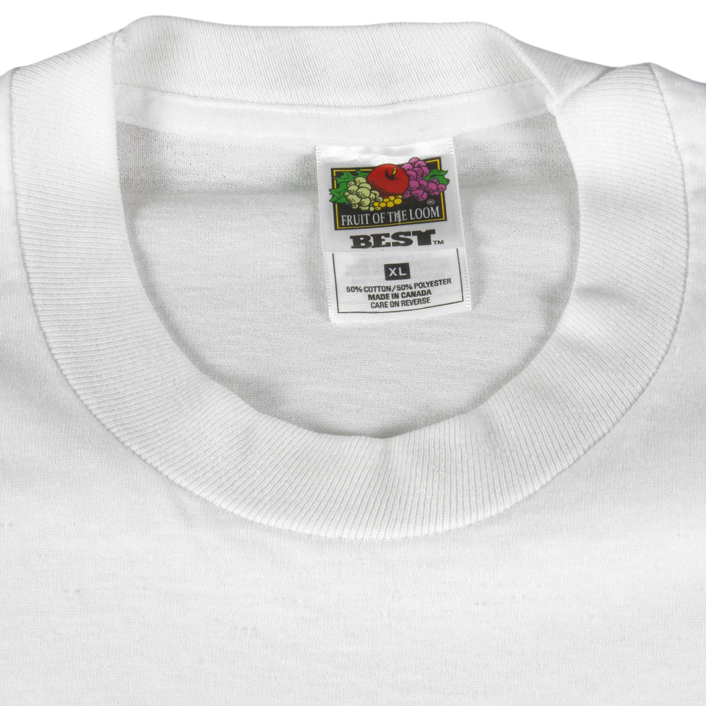 NHL - Montreal Canadiens Big Logo Single Stitch T-Shirt 1990s X-Large Vintage Retro Hockey