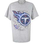 NFL (Lee) - Tennessee Titans Big Logo T-Shirt 2000 Large Vintage Retro Football