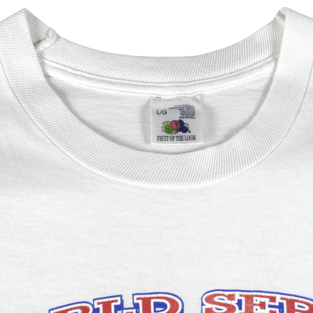 MLB (Fruit Of The Loom) - Toronto Blue Jays Champs Single Stitch T-Shirt 1993 Large Baseball