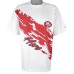 NFL - San Francisco 49ers Big Logo Single Stitch T-Shirt 1990s Large Vintage Retro Football