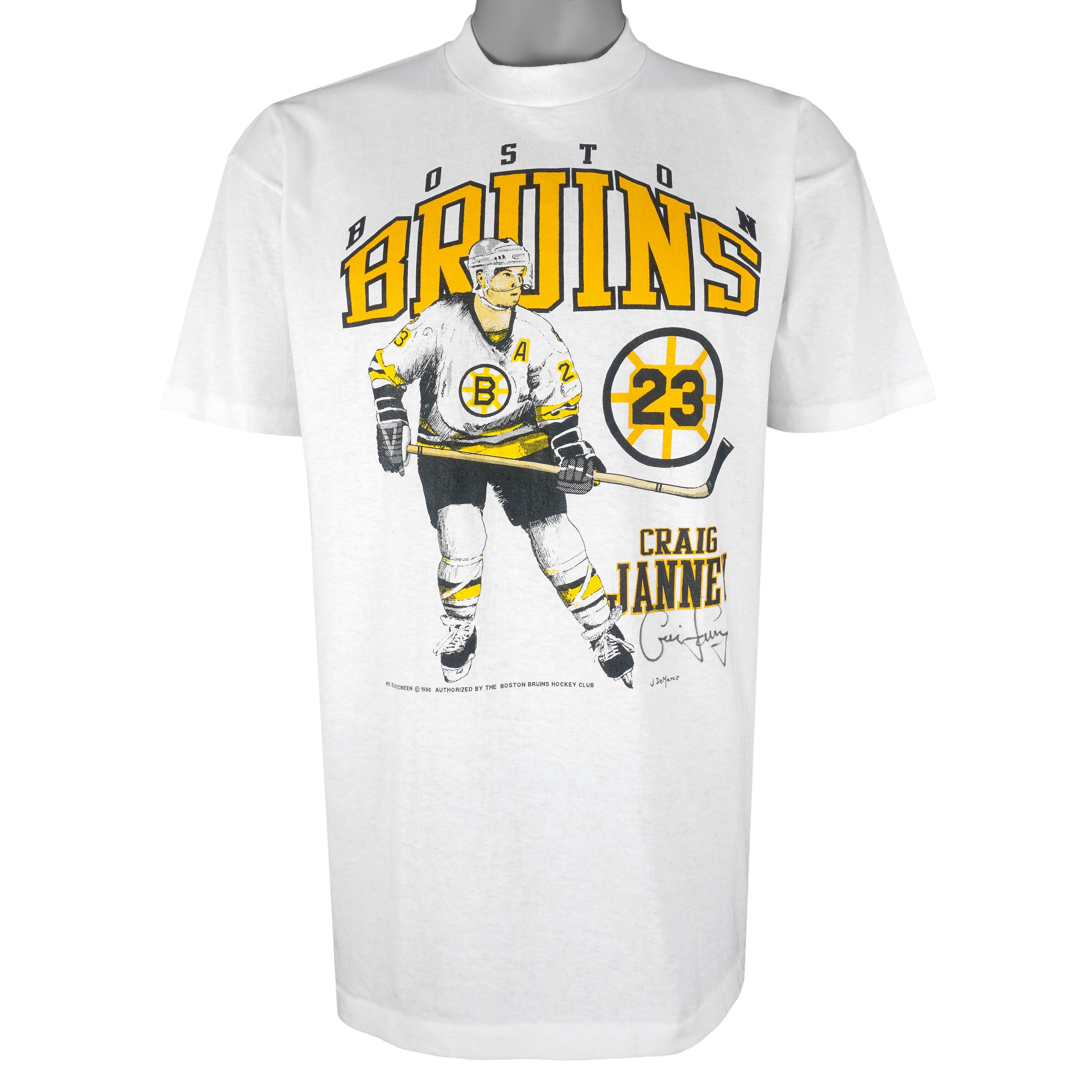 Vintage 90s Mens Boston Bruins Retro T-Shirt