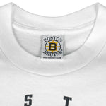 NHL - Boston Bruins Craig Janney Single Stitch T-Shirt 1990 Large Vintage Retro Hockey