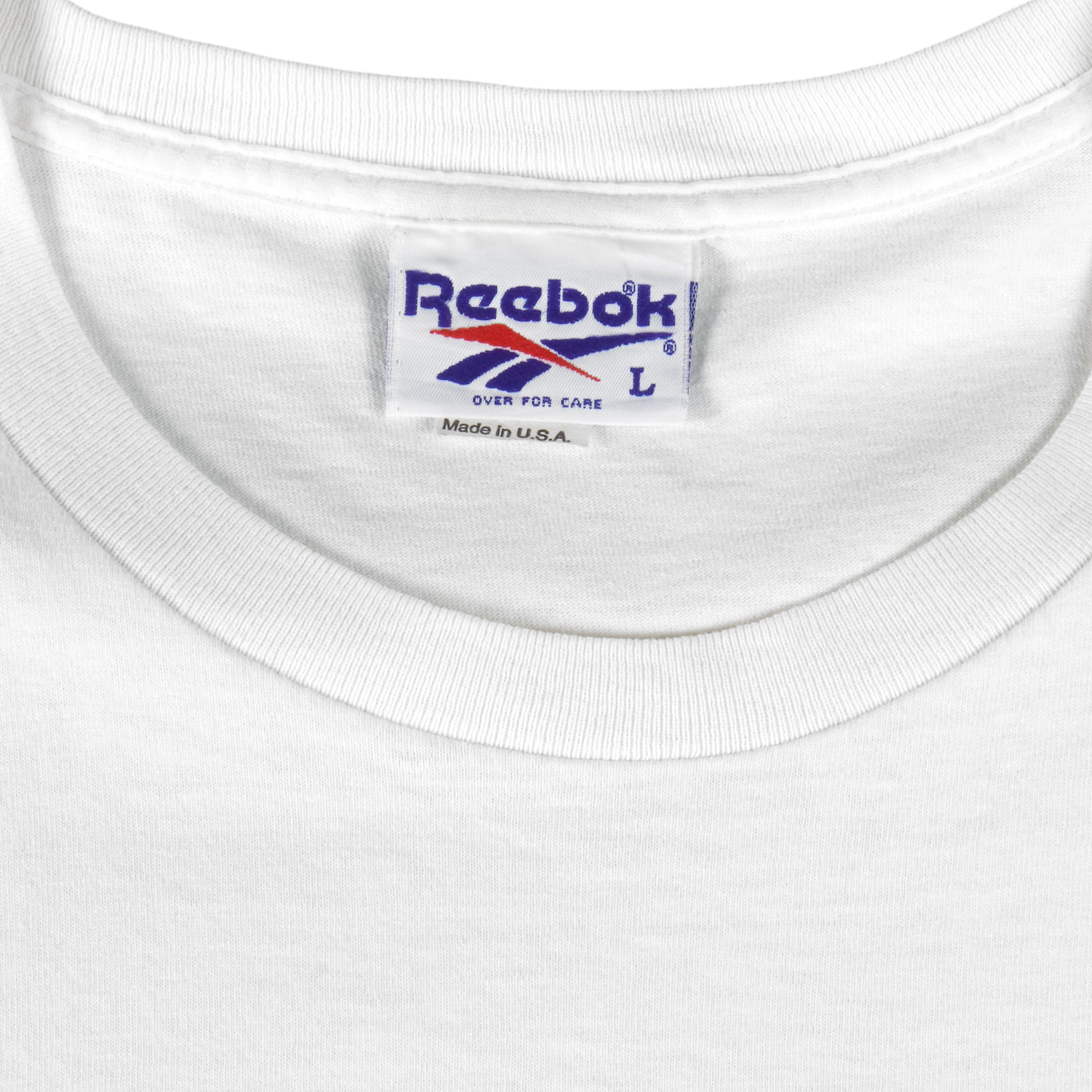 Reebok -  Big Logo Single Stitch T-Shirt 1990s Large Vintage Retro