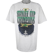 NHL (Silver Mountain) - Dallas Stars Stanley Cup Champions T-Shirt 1999 X-Large Vintage Retro Hockey