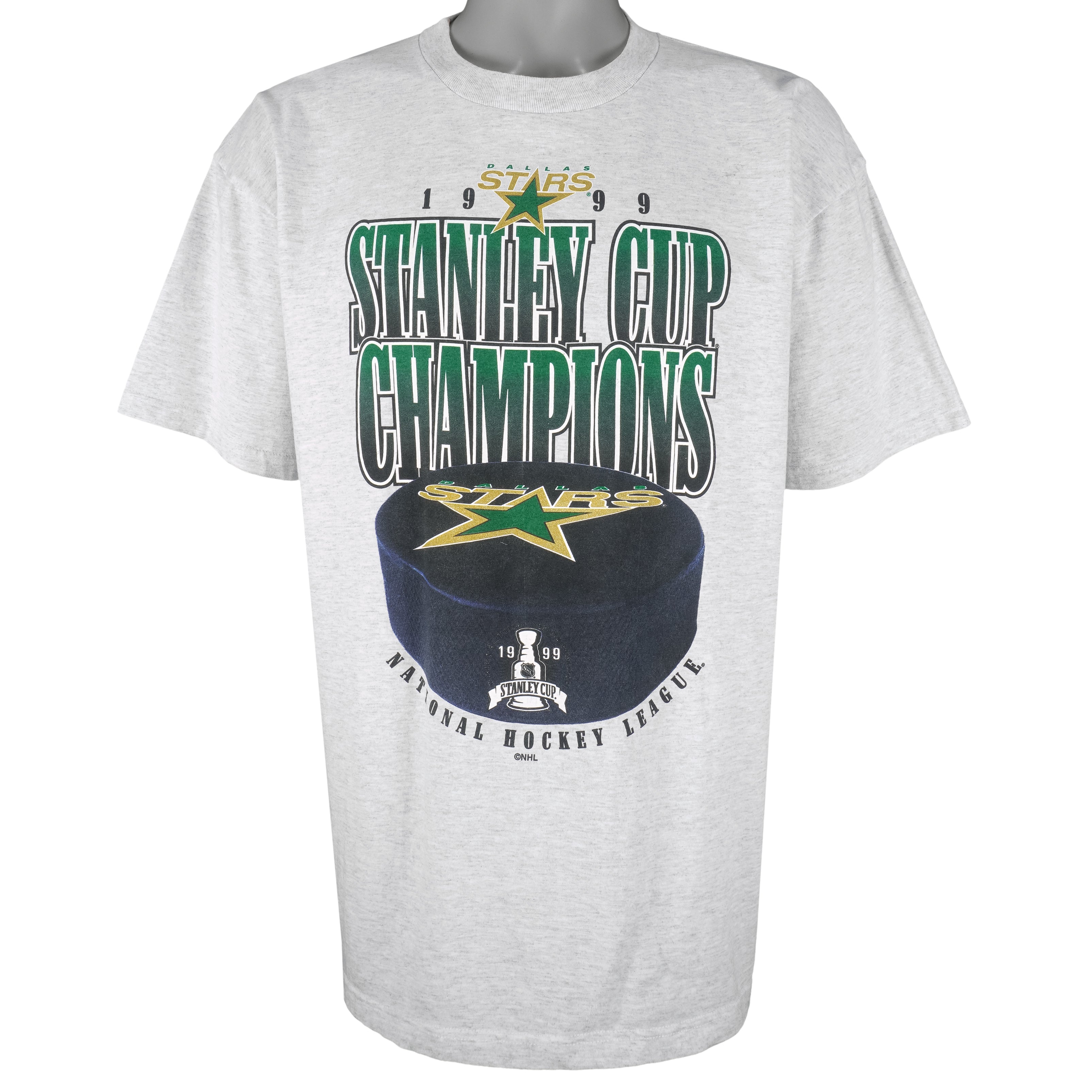 NHL (Silver Mountain) - Dallas Stars Stanley Cup Champions T-Shirt 1999 X-Large Vintage Retro Hockey