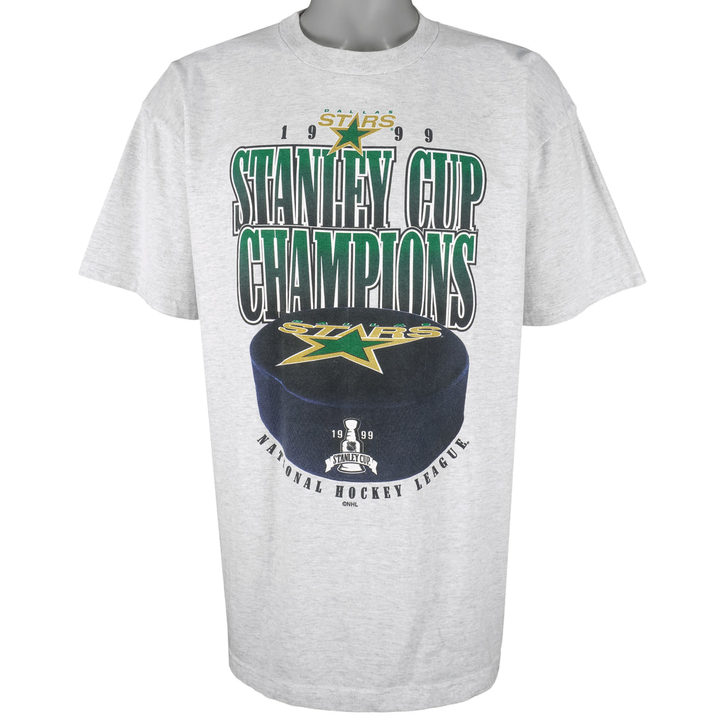 NHL (Silver Mountain) - Dallas Stars Stanley Cup Champions T-Shirt 1999 X-Large Vintage Retro Hockey