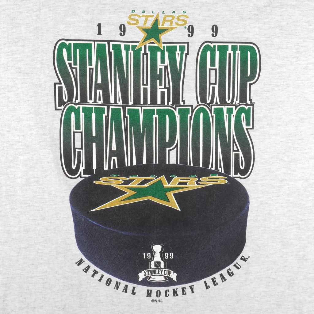 NHL (Silver Mountain) - Dallas Stars Stanley Cup Champions T-Shirt 1999 X-Large Vintage Retro Hockey