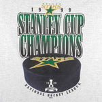 NHL (Silver Mountain) - Dallas Stars Stanley Cup Champions T-Shirt 1999 X-Large Vintage Retro Hockey