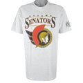  NHL - Ottawa Senators Single Stitch T-Shirt 1990s Large Vintage Retro Hockey