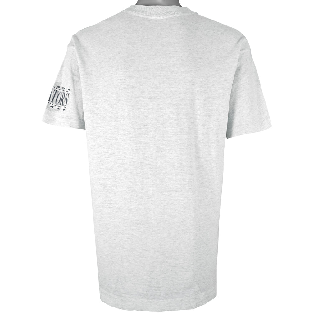  NHL - Ottawa Senators Single Stitch T-Shirt 1990s Large Vintage Retro Hockey