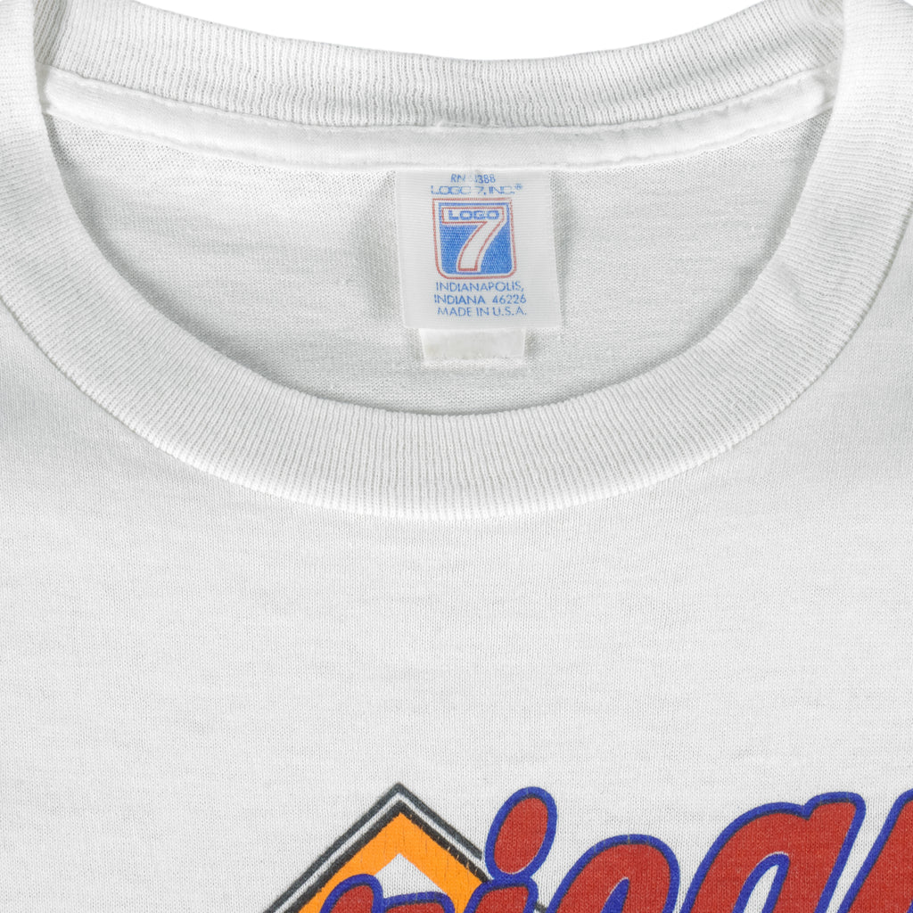 MLB (Logo 7) - Oakland Athletics Champs Single Stitch T-Shirt 1989 Large Vintage Retro Baseball