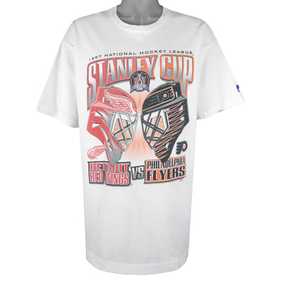 NHL (Pro Player) - Philadelphia Flyers VS Detroit Red Wings T-Shirt 1997 X-Large