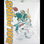 NFL (Caribe) - Miami Dolphins Caricature Single Stitch T-Shirt 1988 X-Large Vintage Retro Football 