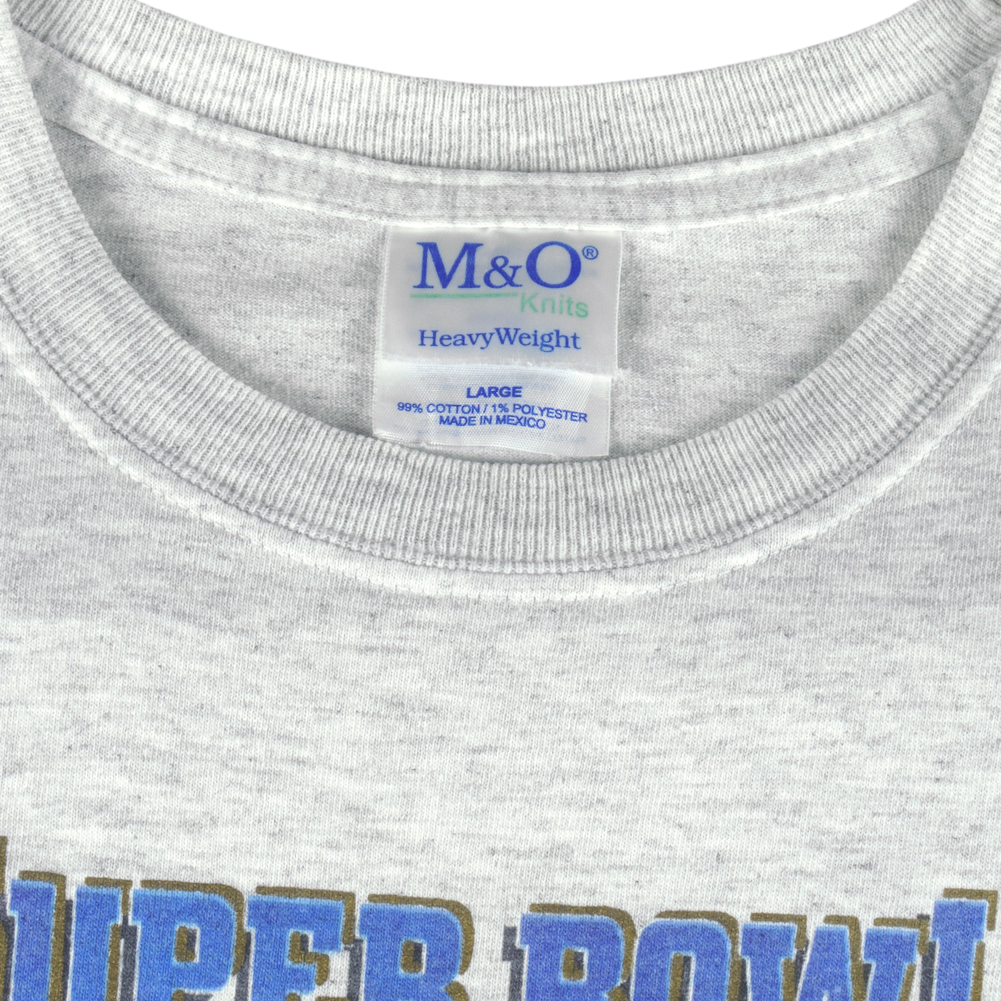 NFL (M&O Knits) - Baltimore Ravens Champions T-Shirt 2001 Large Vintage Retro Football