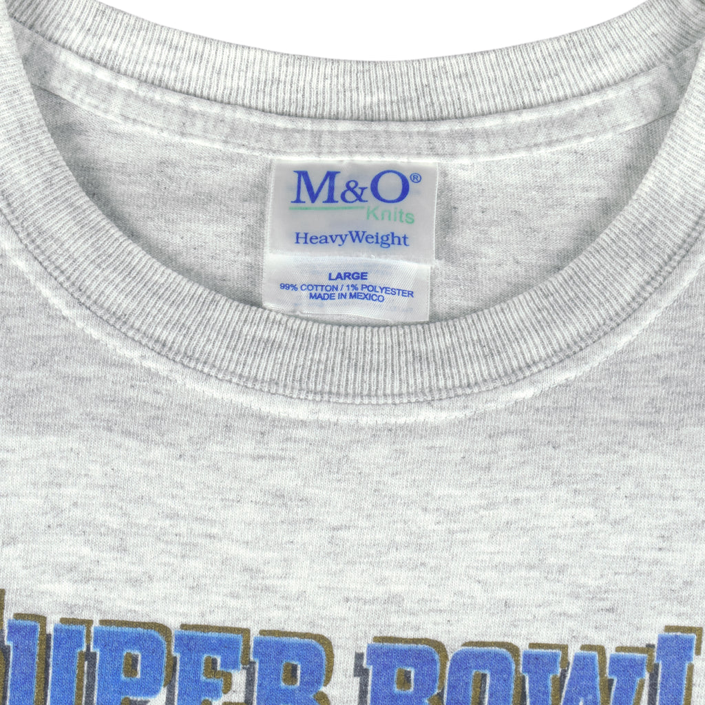NFL (M&O Knits) - Baltimore Ravens Champions T-Shirt 2001 Large Vintage Retro Football