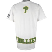 MLB - Philadelphia Phillies We Play Hard Ball T-Shirt 1994 Large Vintage Retro Baseball