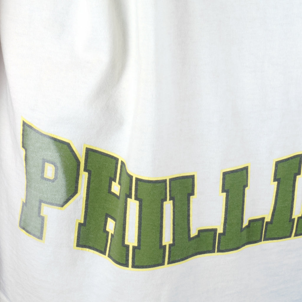 MLB - Philadelphia Phillies We Play Hard Ball T-Shirt 1994 Large Vintage Retro Baseball